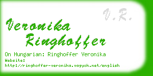 veronika ringhoffer business card